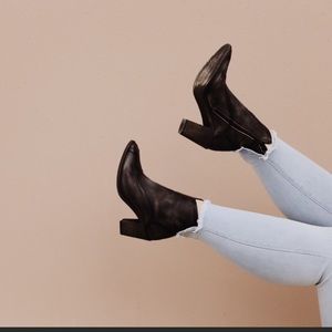 Free People Western Leather Bootie sz 11